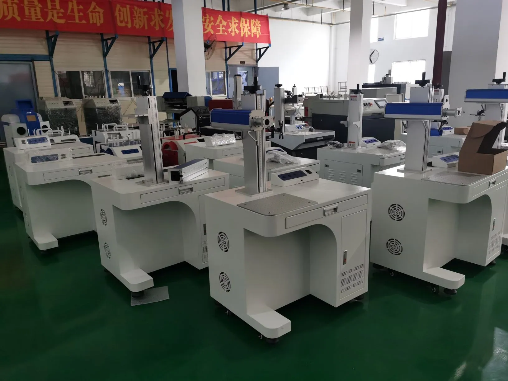 KEYILASER 500x300MM Customized Large Format XY Motorized Moving Working Size 30w Co2 UV RF Fiber Laser Marking Machine