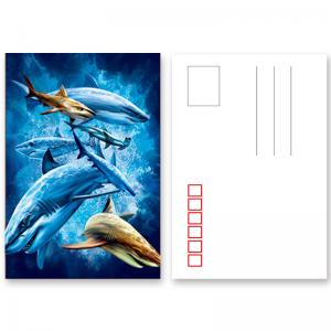 Quality 11X16cm 3D Lenticular Postcard With 5D Effect For Souvenir Tourist Gifts for sale
