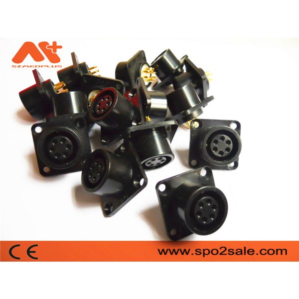 Medical Device Connectors AAMI Compatible ECG Socket 6 Pin