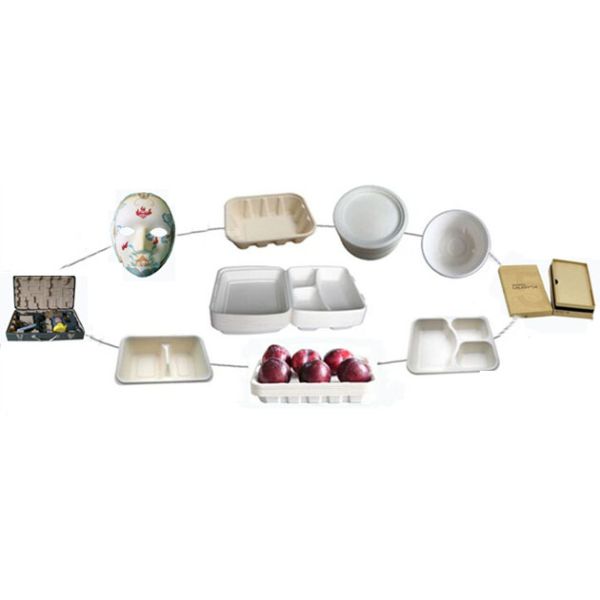 Disposable Paper Pulp Moulding Machinery Tableware Making Machine 700~7000pcs/H