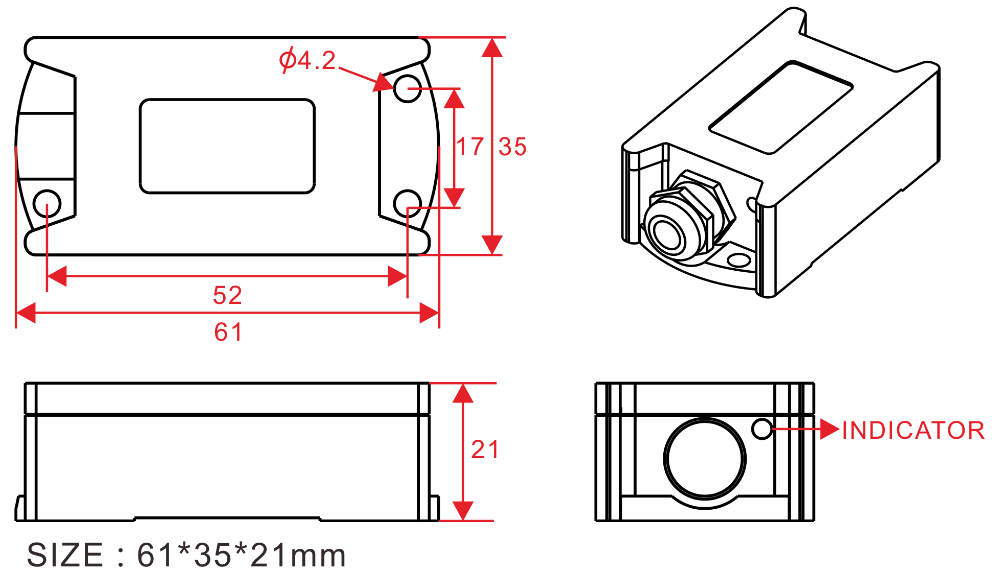 A/D Conventor Analog Inclinometer Waterproof RION PV Tracking