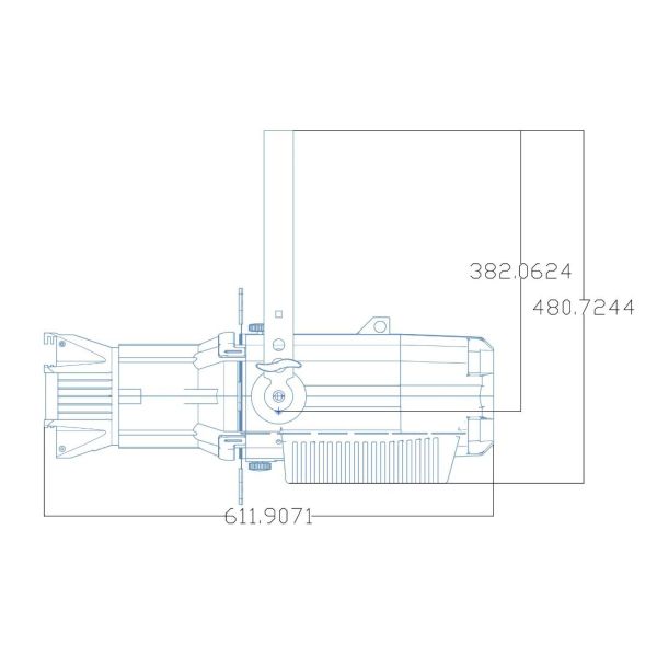 300W RGBAL LED Ellipsoidal Spotlight 50000Hrs Lifespan DMX Control