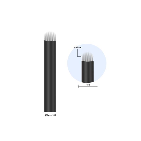 0.18mm 18U Eyebrow Tattoo Permanent Makeup Microblading Needles