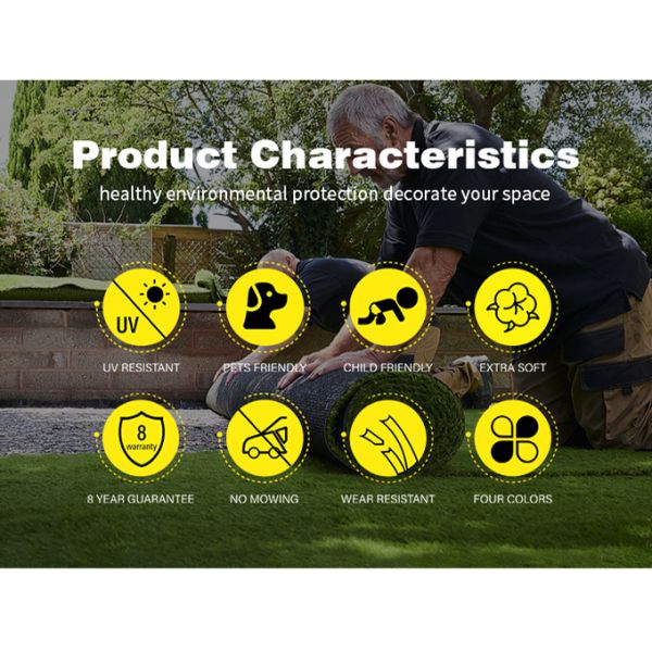 ROHS Custom Logo Soft Lawn Synthetic Turf Decorative Artificial Grass For Kindergarten