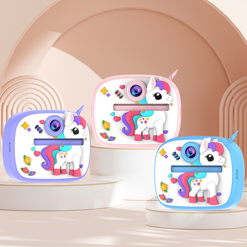 New Multi-Function HD Dual Lens Kids Digital Camera with Instant Shooting Function, Supports Photo & Video Recording, 1080P