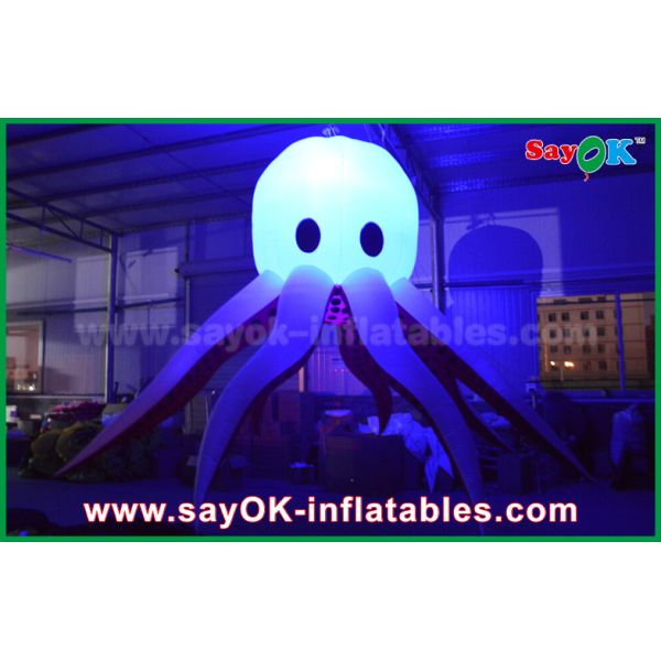Different Color Inflatable Lighting Decoration Inflatable Octopus With Led Light