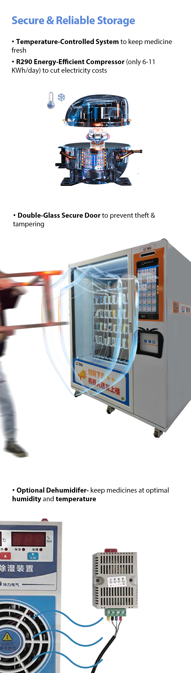 Pharmacy Vending Machine Convenient Time Saving For Prescription Medicine Distribution
