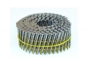 Quality Weld Wire Collated Coil Nails Round Head Galvanised 15 Degree 2.5 x 57mm For Fencing for sale