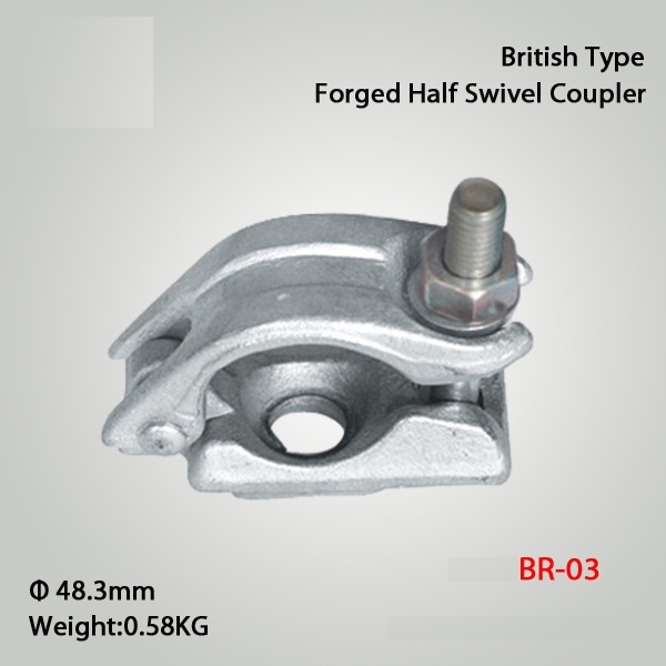 Drop Forged Single Coupler British Type Scaffolding Couplers