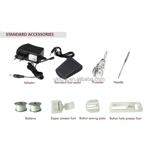 Multi-Function Household Sewing Machine with 2.2kg Weight Motor Drive and 19 Stitches