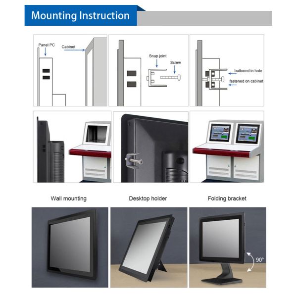 Rugged Industrial Touch Screen Panel Pc Computer Kiosk Tablets 10.1 Inch Android 6.0