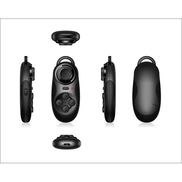 Android Wireless Smart Gamepad Used For Moblie Phone , MID, TV box black color and VR Device