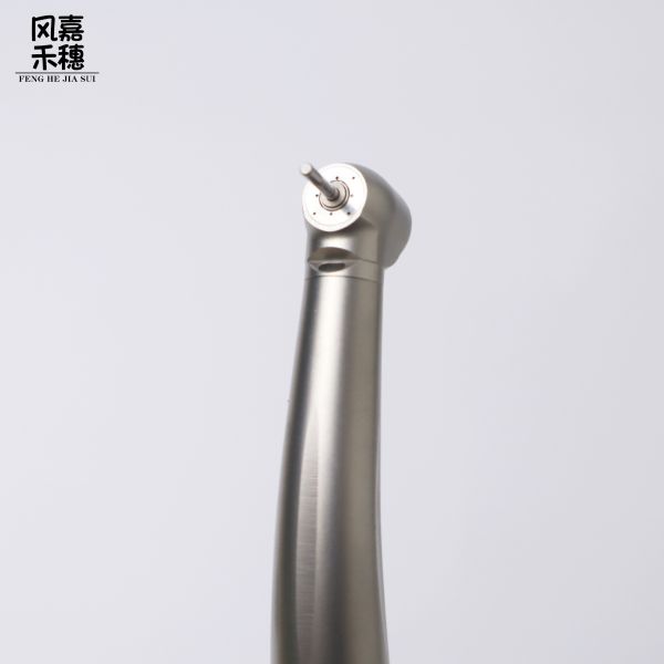 Silver High Speed Fiber Optic Dental Handpiece Push Button Quick Coupling