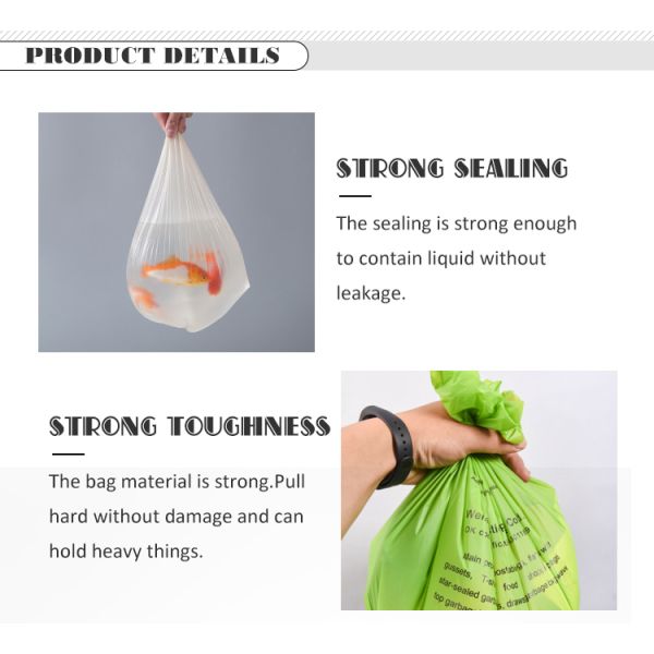 Customized Biodegradable Plastic Bags Degradable Pet Garbage Bag for Environment