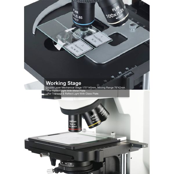 Inverted Metallurgical Optical Microscope Trinocular Compound Optical Microscope