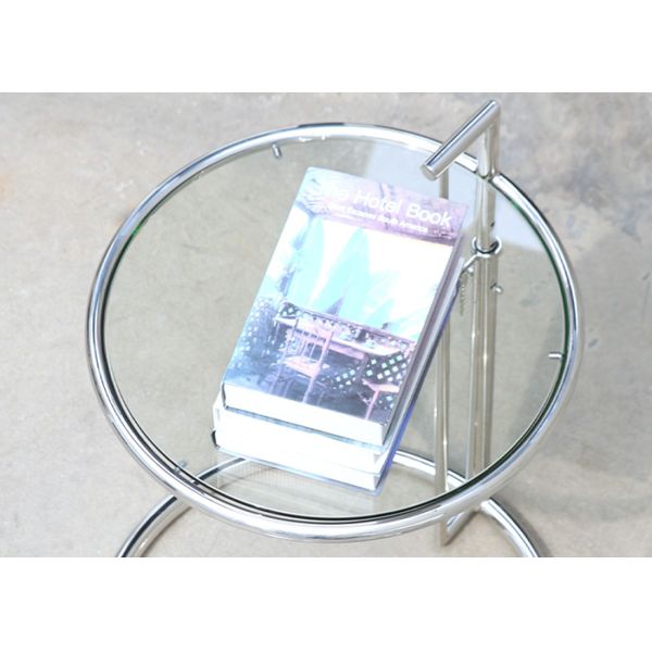 Ergonomic Glass Top Nesting Coffee Tables 75cm Height Adjustable