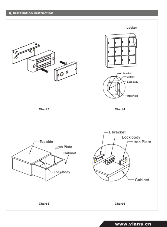 Double insulation door electromagnetic lock DC12V or 24V mini size