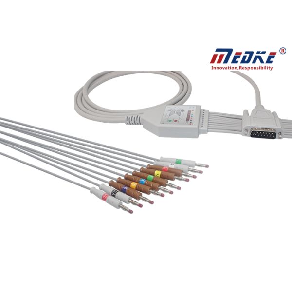 DB15 Pin Nihon Kohden AHA ECG9620 Ecg Electrode Cable