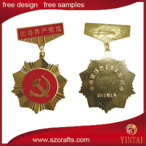 China cheap custom military medal with ribbons on sale