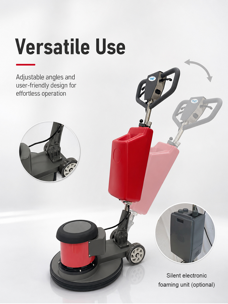 High Quality Handheld Electric Eccentric Multi-function Floor Scrubber Floor Tile Hotel Commercial 430mm Carpet Cleaning Machine