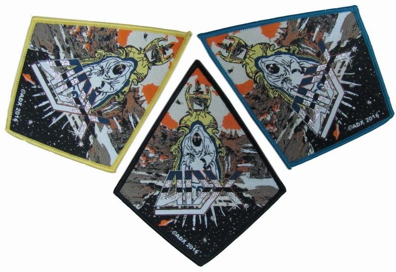 Twill Fabric Custom Woven Patches Diamond Shape Flat Appearance