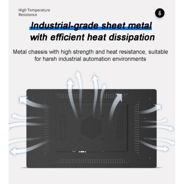 12.1 Inch Embedded Fanless Computer Waterproof Touch Screen IP65 Fully Enclosed Aluminum Capacitive Industrial Monitors TouchScreens