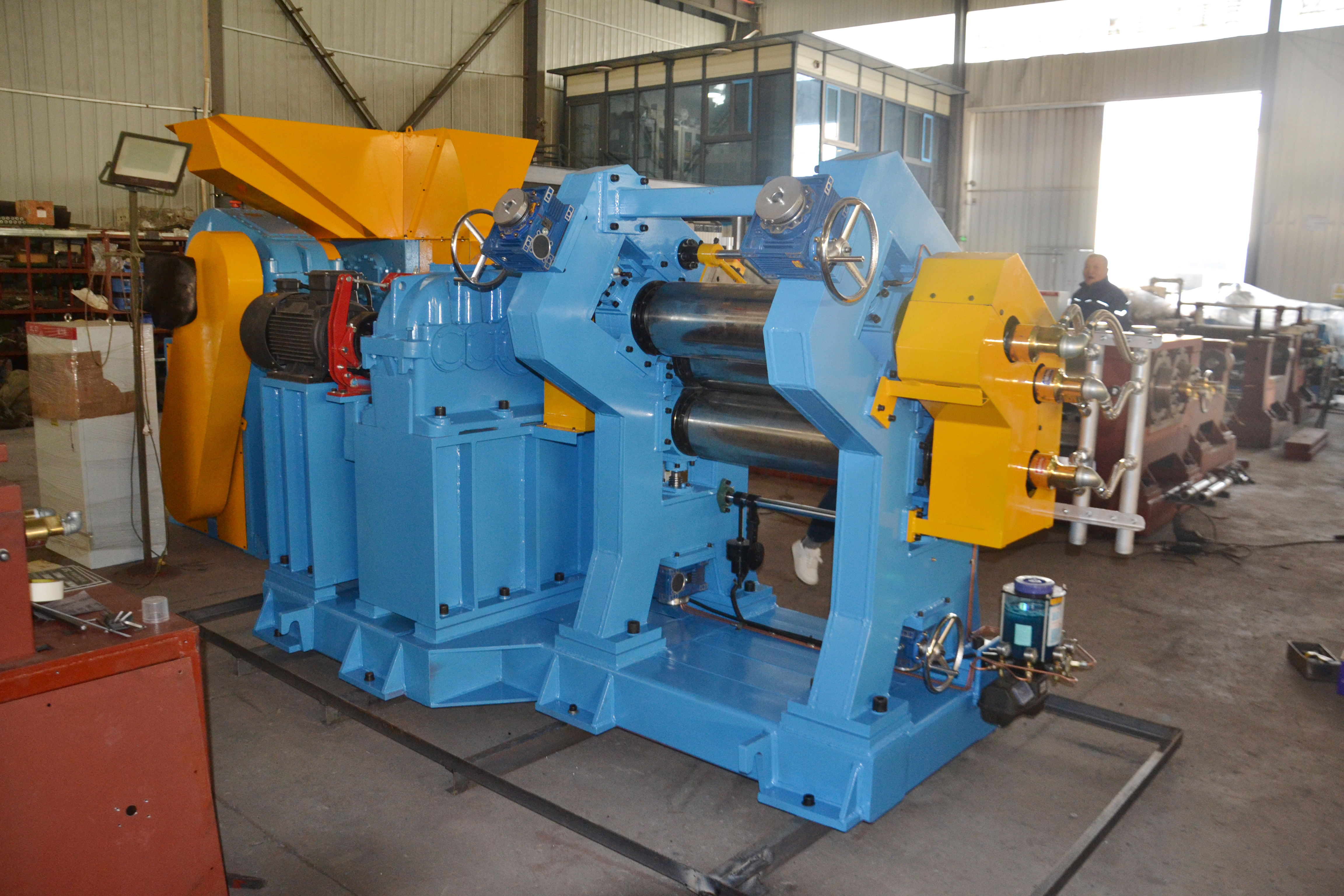 Three-Roll Rubber Calender / Rubber Calender Machine Suppliers