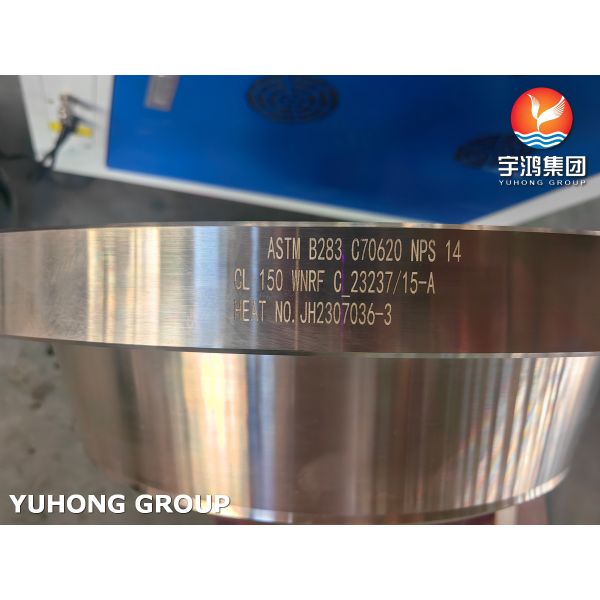 ASTM B283 C70620 Copper Weld Neck RF Flange