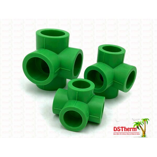 Welding Connection PPR Pipe Fittings Plastic 3D Equal Tee