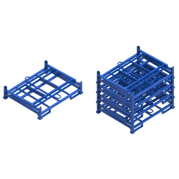 A19: Foldable Stacking rack Demountable Stacking rack for Canvas Textile Rolls Fabric Stackable Rack