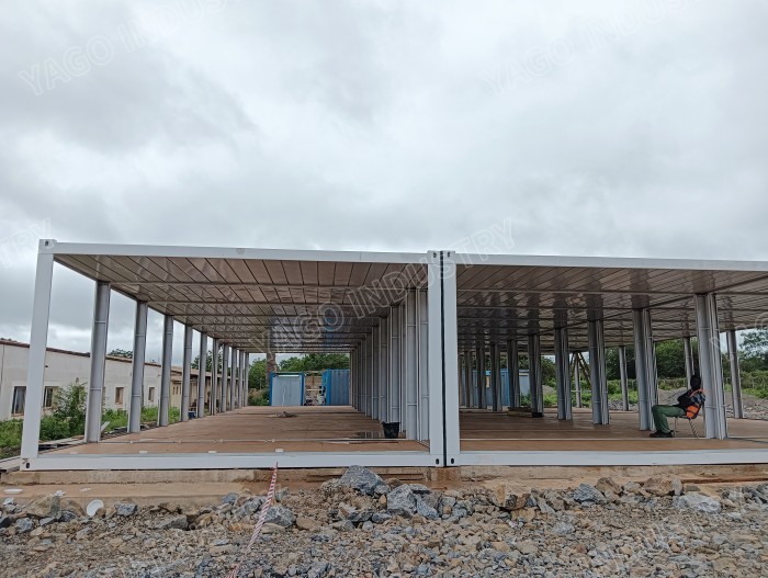 Easy Assembly High Capacity Container Modular House Kitchen For Mining Workforce Camp