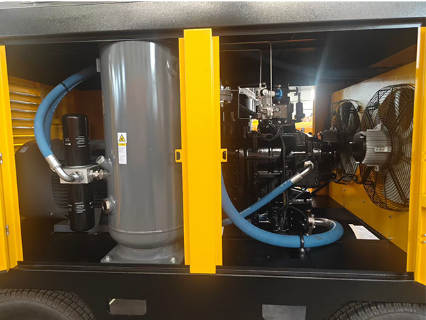 High Efficiency Portable Diesel Air Compressor with Two-stage Compression for Mining & Infrastructure
