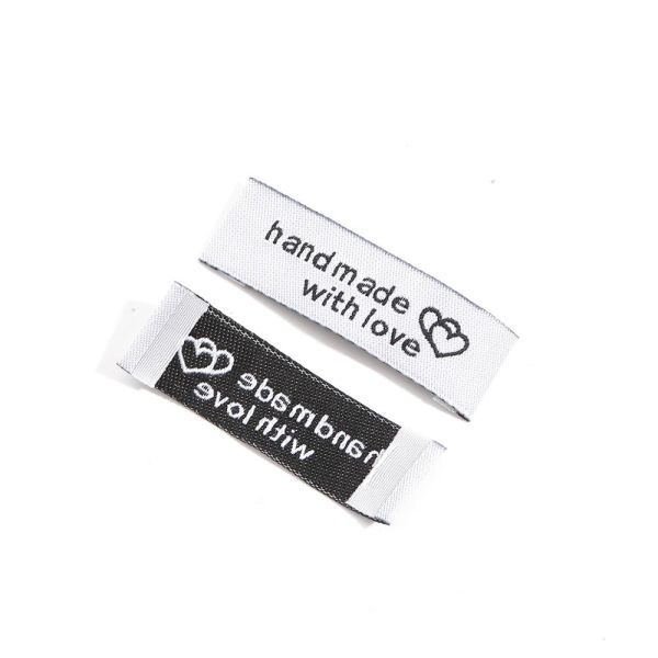 Neck Label Garment for Clothes accessories Folded Woven Label