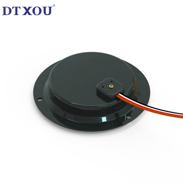 Red truck trailer LED circular tail lights