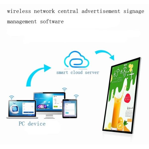 Shopping Mall Touch Screen Kiosk 43" HD Lcd Panel Rotate Android Windows Display