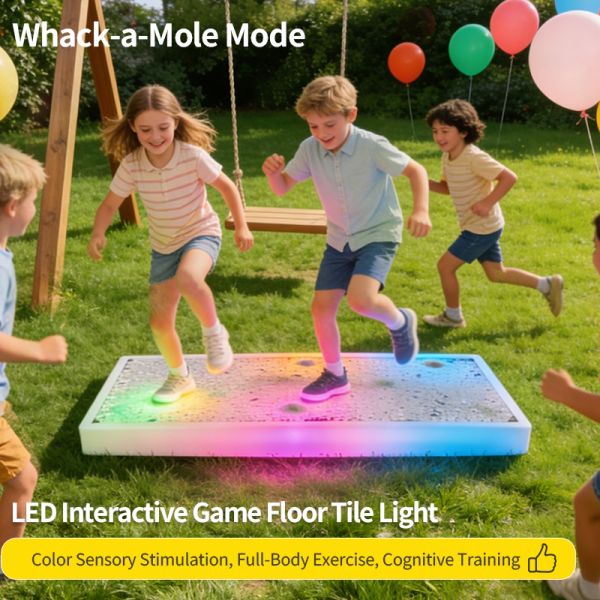 Interactive LED Sensory Floor Tiles: Touch-Responsive Light Up Tiles for Kids, Autism Therapy & Sensory Play Equipment