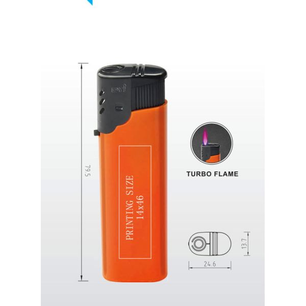 Refillable Windproof Gas Lighter Dy-F002 Disposable With Customization