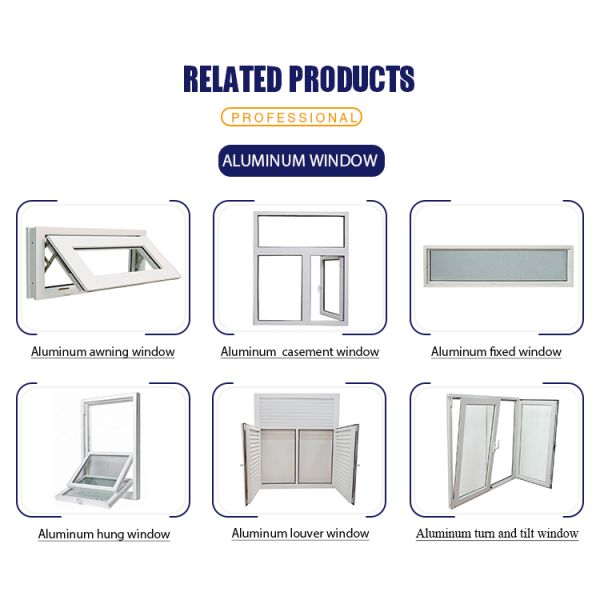 Customized Size Vertical Sliding Window with Horizontal Opening Pattern and Mosquito Net