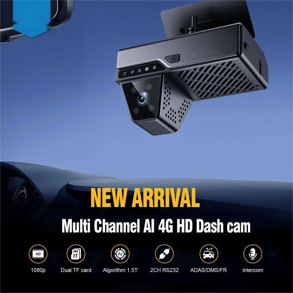 4G ADAS DSM Including Cmsv6 Platform Software Dashcam