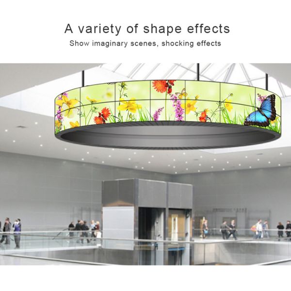 55" 2X2 Vertical Transparent Flexible OLED Video Wall