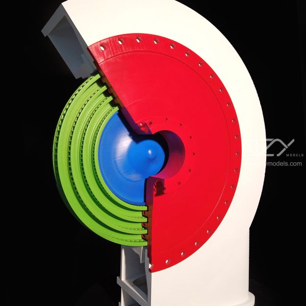 1/10 3D Industrial Scale Models Mechanical Inner Structure Custom