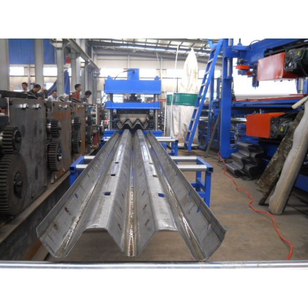 PLC Touch Screen Control Galvanized Color Sheet Roll Former Machine Gearbox Driving