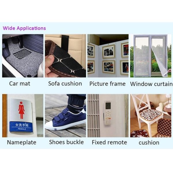 Light Weight Loop And Hook Adhesive Dots Strong stick hook and loop Dots 10mm