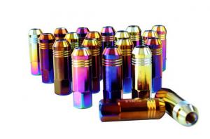 Quality Alloy / Carbon / Stainless Steel Auto Lug Nuts For Rims 60mm , 12 Months Warranty for sale