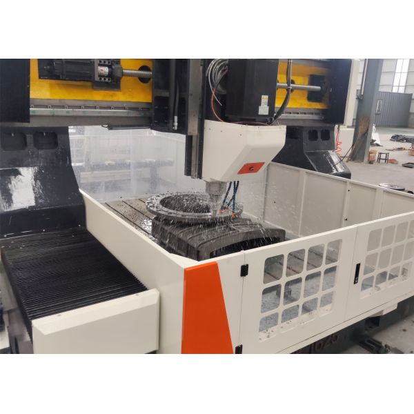 Robust CNC Plate Drilling Machine 6000x6000mm Workpiece Size And 22 Kw Servo Spindle Motor