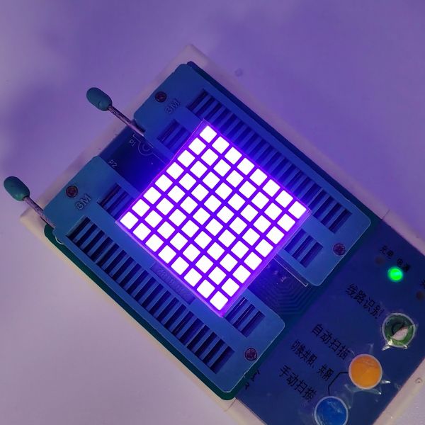 LED Square Dot Matrix Display Ultra Bright Purple for Elevators