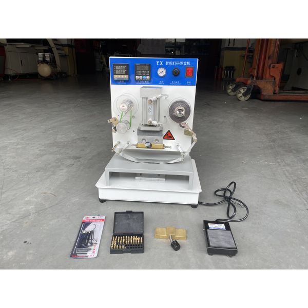 YT-266 Number Coding Machine Gold Silver Foil Automatic Digital Leather Logo Embossed Hot Stamping Machine