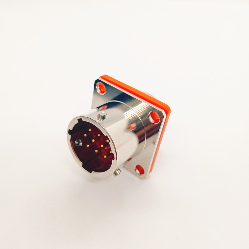 Circular Aviation Plug Connector Y11P-1412ZJ10 Panel Mounted 12 Pin Socket Connector