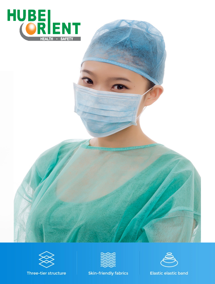 CE Nonwoven 3 Ply Disposable Face Mask With Earloop