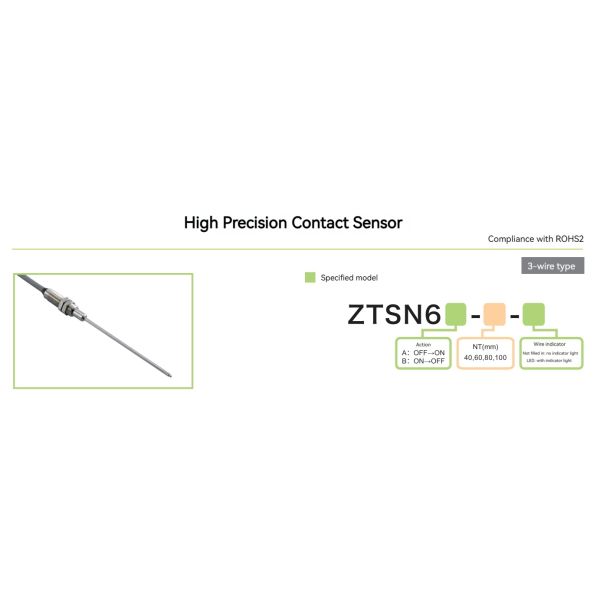 High Precision 0.001mm Small CNC Machine Sensor Contact Type Measuring Long Handle Probe Automatic Sensing Part ZTSN6